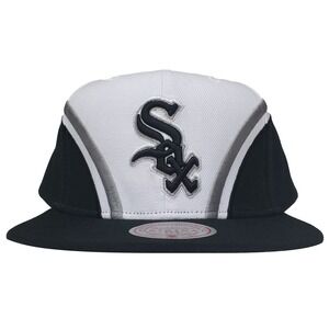 Chicago White Sox Mitchell & Ness MLB Snapback‎ Hat Cap 3D Logo Black NWT